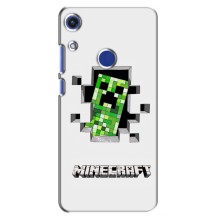 Чехол Майнкрафт на Huawei Honor 8A (AlphaPrint) Minecraft (крипер Майнкрафт)