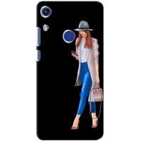 Чехол с картинкой Модные Девчонки Huawei Honor 8A (Девушка со смартфоном)