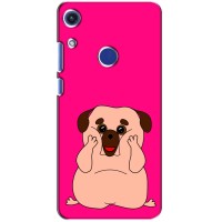 Чехол (ТПУ) Милые собачки для Huawei Honor 8A (Веселый Мопсик)