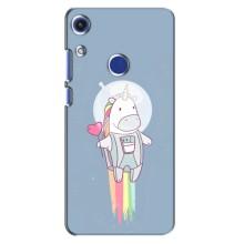 Чехол Unicorn на Huawei Honor 8A (Единорог космонавт)