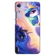 Чехол Unicorn на Huawei Honor 8A (Единорожки на тучках)