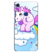 Чехол Unicorn на Huawei Honor 8A (Радуга единорожка)