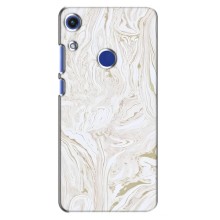 Мраморный чехол на Huawei Honor 8A (VPrint) (Белый мрамор)