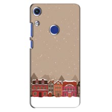 Новорічні, Святкові Чохли для Huawei Honor 8A - 2024 год (Зимове місто)