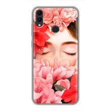 Чехлы (ART) Цветы на Huawei Honor 8X (VPrint) (Глаза в цветах)