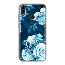 Чехлы (ART) Цветы на Huawei Honor 8X (VPrint) (Голубые Бутоны)