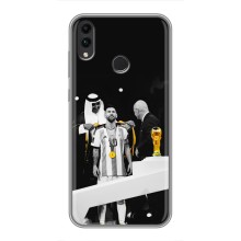 Чехлы для Huawei Honor 8X (Leo чемпион) (AlphaPrint) (Месси в накидке)