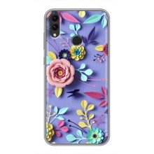 Чехлы с Цветами для Huawei Honor 8X (VPrint) (Цветочный дизайн)