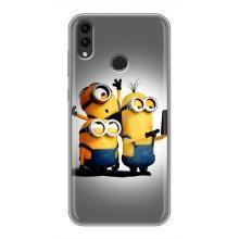 Чехол для Ребёнка на Хуавэй Хонор 8Х (VPrint) – Три миньона