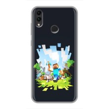 Чохол Майнкрафт на Huawei Honor 8X (AlphaPrint) Minecraft (персонажі Minecraft)