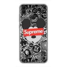 Чохол з Брендами одягу на Хуавей Хонор 8Х – Supreme Маус
