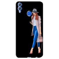 Чехол с картинкой Модные Девчонки Huawei Honor 8X (Девушка со смартфоном)
