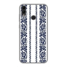 Силіконовый Чохол на Huawei Honor 8X з картинкой Вишиванки (Синя вишиванка)