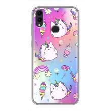 Чохол Unicorn на Huawei Honor 8X (Веселка і Єдинорог)