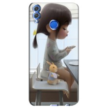 Девчачий Чехол для Huawei Honor 8X (Девочка с игрушкой)