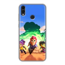 Силиконовый Чехол на Huawei Honor 8X с картинкой Brawl Stars (Бравел Старс)