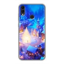 Рождественские Чехлы для Huawei Honor 8X (VPrint) (Рождественский город)