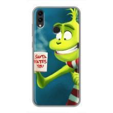 Рождественские Чехлы для Huawei Honor 8X (VPrint) (Зеленый Гринч)