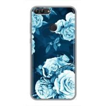 Чехлы (ART) Цветы на Huawei Honor 9 Lite (VPrint) (Голубые Бутоны)