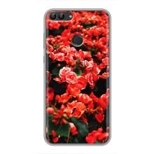 Чехлы с Цветами для Huawei Honor 9 Lite (VPrint) (Цветы красные)