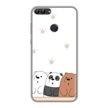 Чехлы с изображением разных животных для Huawei Honor 9 Lite (Удивленные медвеженки)