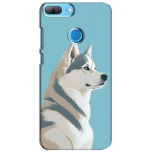 Чехол с Хаски для Huawei Honor 9 Lite - (AlphaPrint) (Хаски арт)