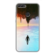 Чехол с человеком пауком для Huawei Honor 9 Lite - (AlphaPrint) (Паук человек)