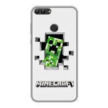 Чехол Майнкрафт на Huawei Honor 9 Lite (AlphaPrint) Minecraft (крипер Майнкрафт)