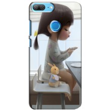 Девчачий Чехол для Huawei Honor 9 Lite (Девочка с игрушкой)