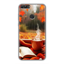 Чохол з унікальним дизайном 'Осінь з кавою' для Huawei Honor 9 Lite – Кава і дощ