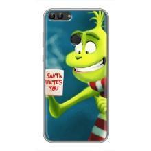 Рождественские Чехлы для Huawei Honor 9 Lite (VPrint) (Зеленый Гринч)