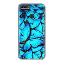 Силиконовый бампер с картинкой животных для Huawei Honor 9 Lite (Крылья бабочек)