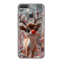Яркий чехол для Huawei Honor 9 Lite с Зимними Оленятами