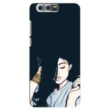 Чехол с печатью для Huawei Honor 9, Glory 9, STF - (Мода) (AlphaPrint) (Красивая девочка)
