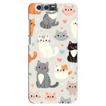 Чехол с рисунком кот на Huawei Honor 9, Glory 9, STF – Коллаж котов