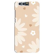 Чехол с цветочным принтом на  Хуавей Хонор 9, Глори 9, СТВ – Бежевые цветы