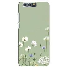Чехол с цветочным принтом на  Хуавей Хонор 9, Глори 9, СТВ – Цветы на зеленом