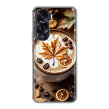 Чехол с уникальным дизайном «Осень с кофе» для Huawei Honor 90 Lite – Пряный кофе