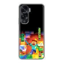 Чехлы для Huawei Honor 90 Lite (Персонажи Майн Крафт) – Герой Майнкрафт
