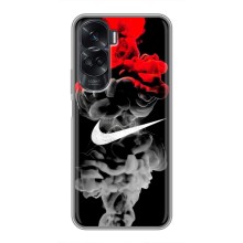 Силиконовый Чехол на Huawei Honor 90 Lite с картинкой Nike (Nike дым)