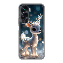 Яскравий чохол для Huawei Honor 90 Lite з Зимові Оленята – Блискуче оленятко