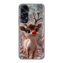 Яскравий чохол для Huawei Honor 90 Lite з Зимові Оленята