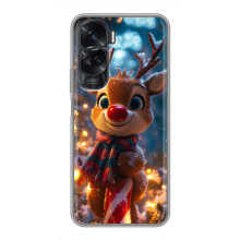 Яскравий чохол для Huawei Honor 90 Lite з Зимові Оленята – Олень з шарфом