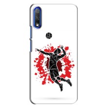Чохли з прінтом Спортивна тематика для Huawei Honor 9X – Волейболіст