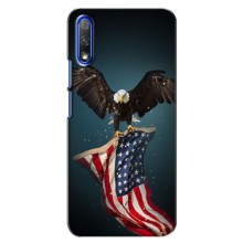 Чехол Флаг USA для Huawei Honor 9X – Орел и флаг