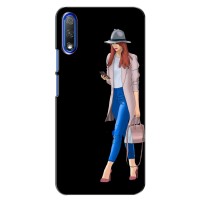 Чехол с картинкой Модные Девчонки Huawei Honor 9X (Девушка со смартфоном)