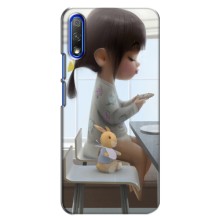 Дівчачий Чохол для Huawei Honor 9X (ДІвчина з іграшкою)