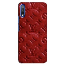 Текстурный Чехол Louis Vuitton для Хуавей Хонор 9Х (Красный ЛВ)