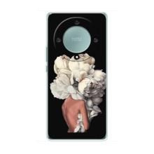 Чехлы (ART) Цветы на Huawei Honor Magic 5 Lite 5G (VPrint) (Белые цветы)