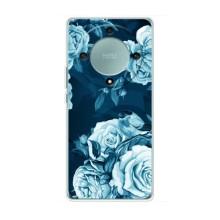 Чехлы (ART) Цветы на Huawei Honor Magic 5 Lite 5G (VPrint) (Голубые Бутоны)